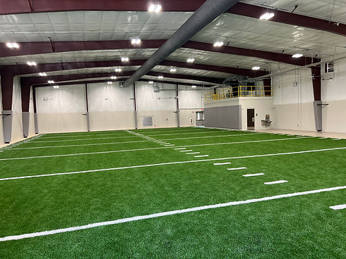 Pre-engineered metal building contractor Alabama completed 10000 square foot indoor athletic facility for West Point High School