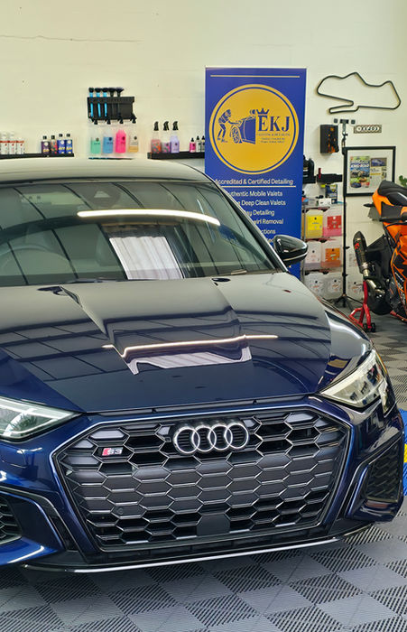 Audi in EKJ Valeting & Detailing showroom