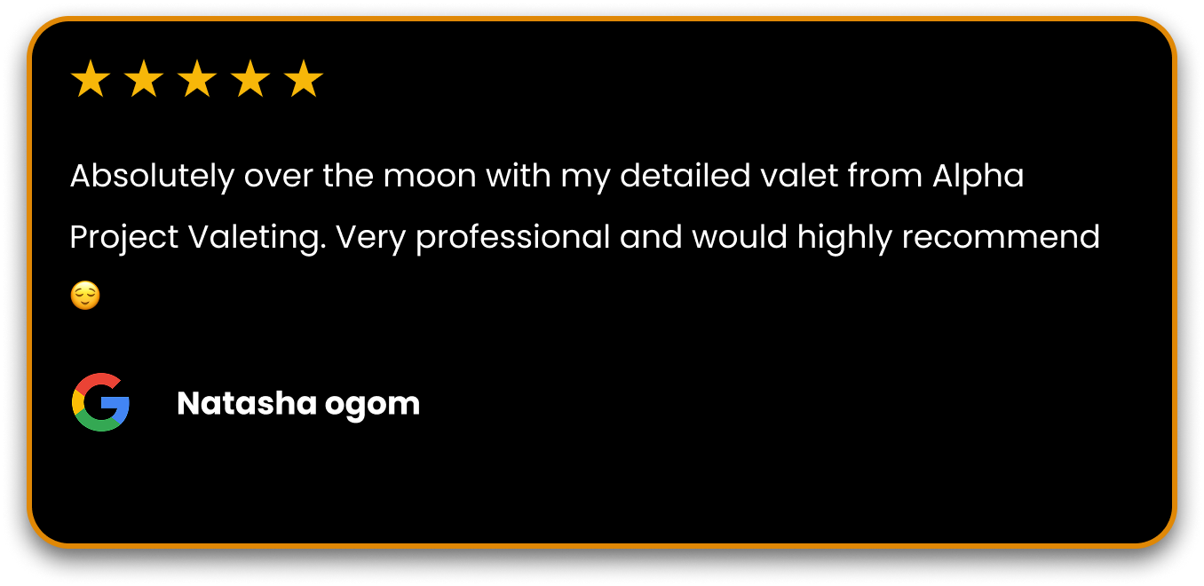 Natasha ogom recommends Alpha Project Valeting. Very professional valet service. Alpha.