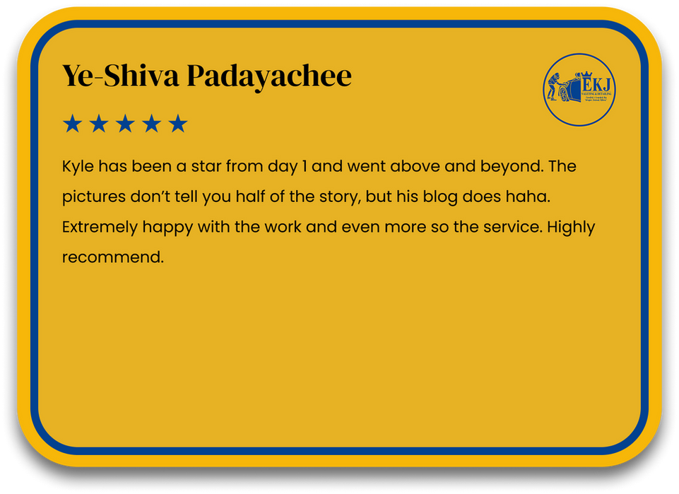 Ye-Shiva Padayachee's five-star review: "Kyle went above and beyond"