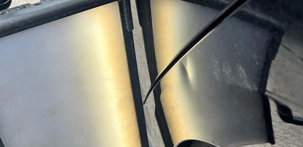 Car dent repair process using lights