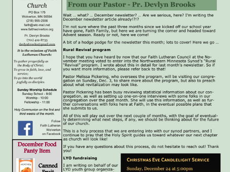 Finding Faith ... in the Spirit-filled activities that keep church vital