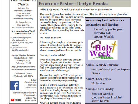 Finding Faith ... in that Good Friday is the low point in the Lenten journey