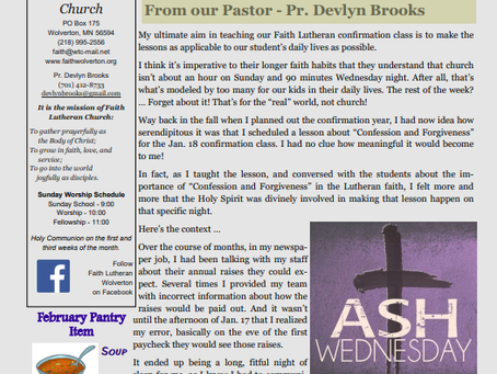 Finding Faith ... in God's freely given grace