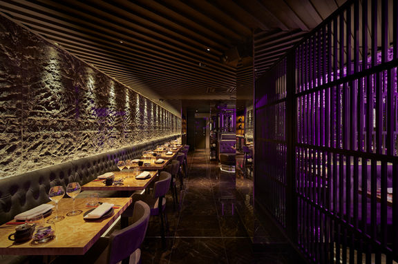 Tattu restaurant interior design project showcasing premium hospitality interior design, contemporary Chinese-inspired by a Scotland-based design studio.