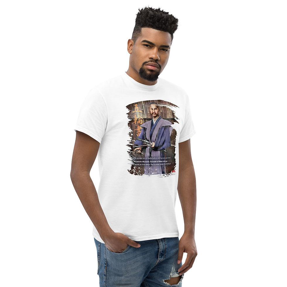 Thumbnail: MIYAMOTO MUSASHI: NITEN ICHI-RYU Forefathers Men's Classic Tee