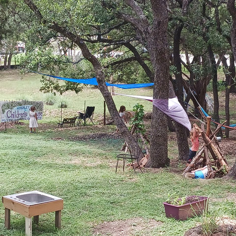 Our backyard play area