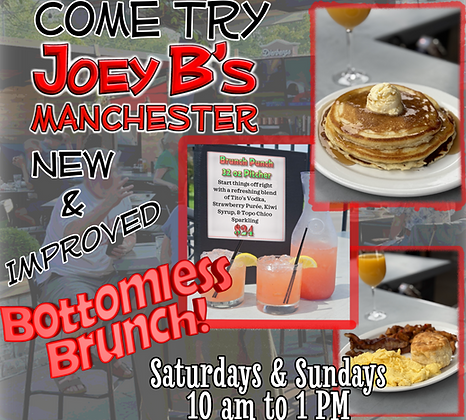 New Bottomless Brunch saturdays sundays 10 am to 1 pm west county manchester best brunch