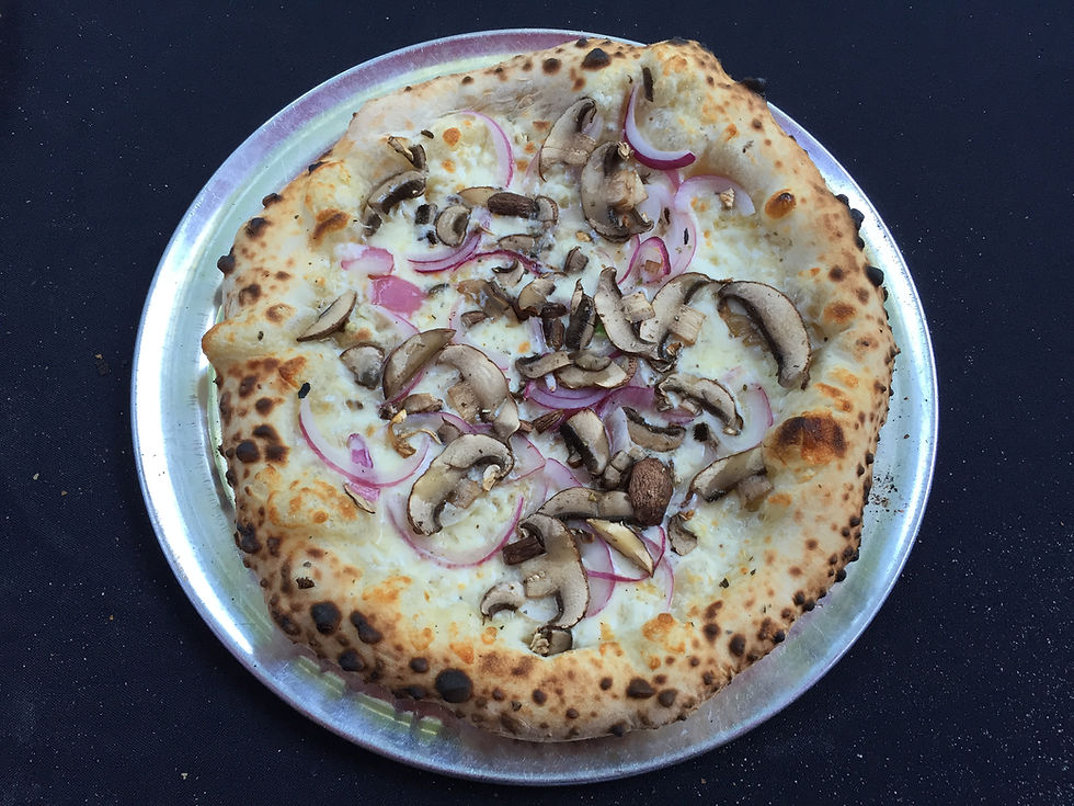 Wood fired pizza glamour shot