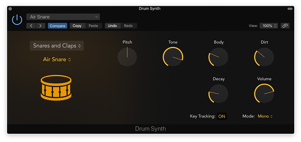Logic Pro X new drum synth Logic 10.5