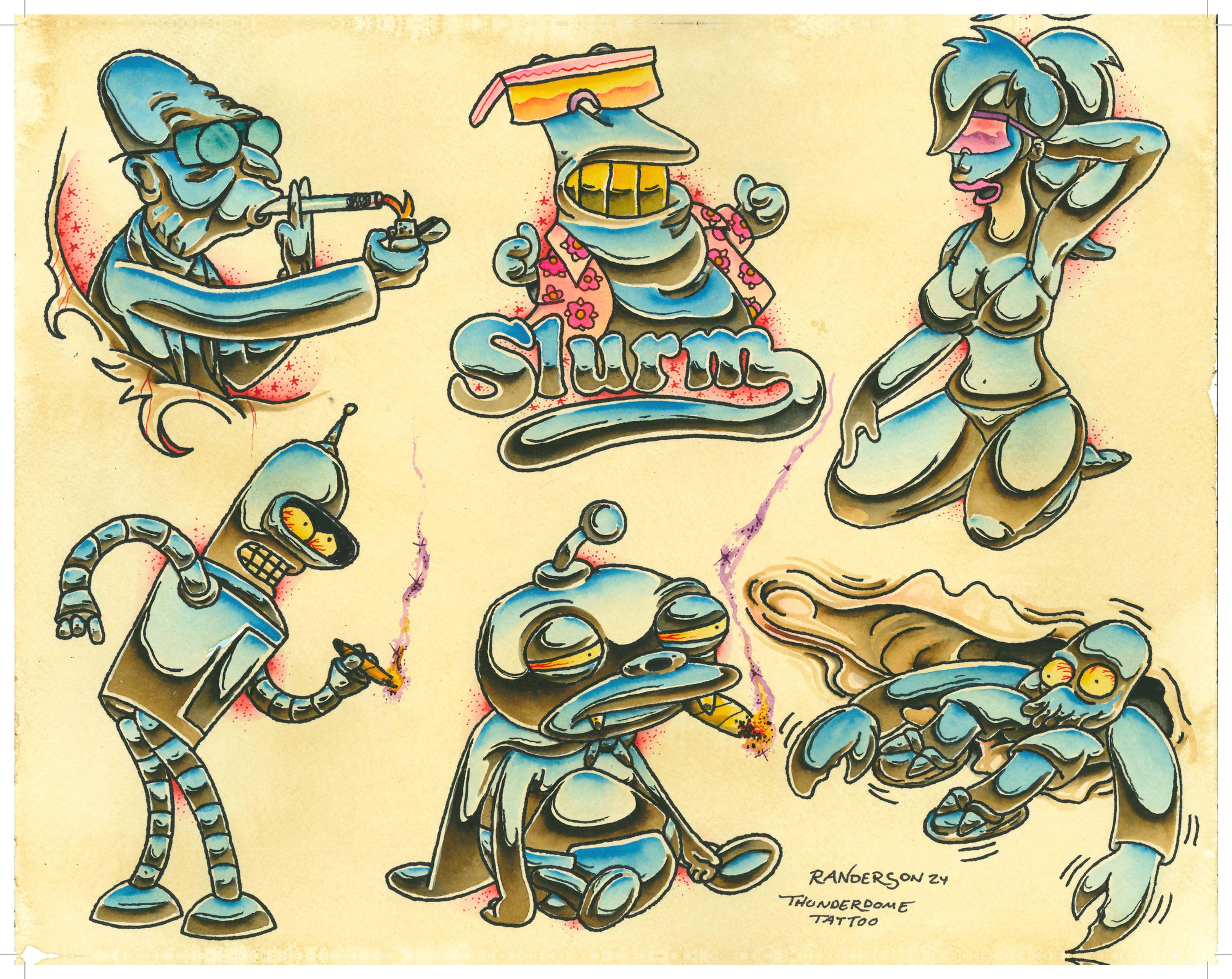 futurama single flash sheet