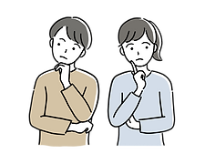 考える若い夫婦