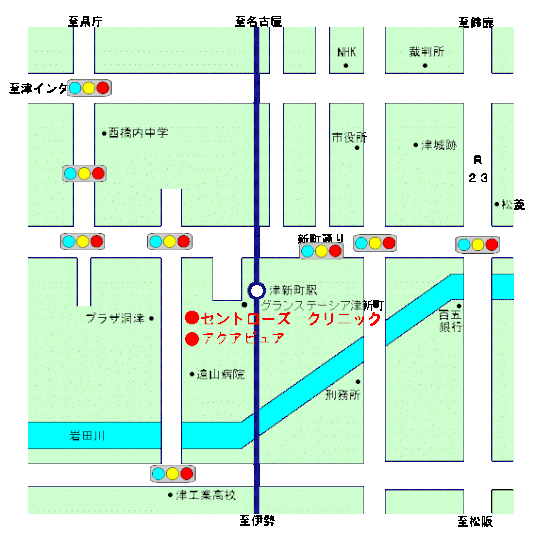 セントローズクリニック地図