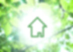 木漏れ日と家のアイコン
