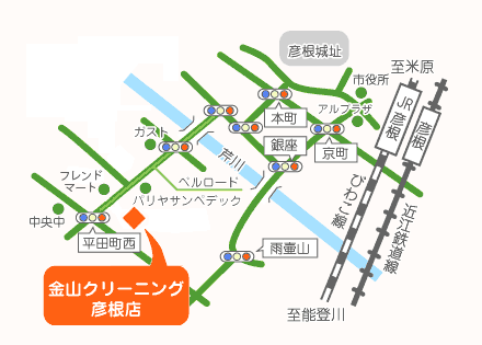 近郊地図(彦根)
