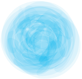 水色の円