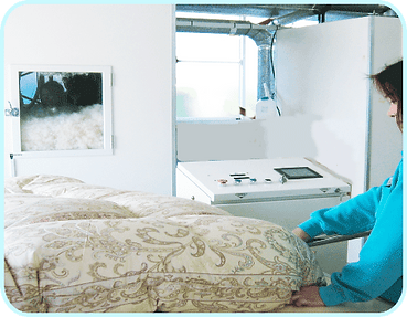 羽根ふとんの修繕