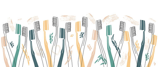 たくさんの歯ブラシ