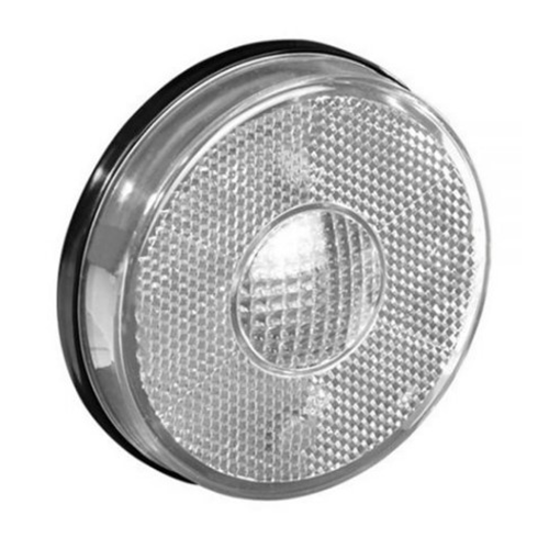 LANTERNA LATERAL CARRETA SEM SUPORTE COM CONECTOR 85MM LED CRISTAL