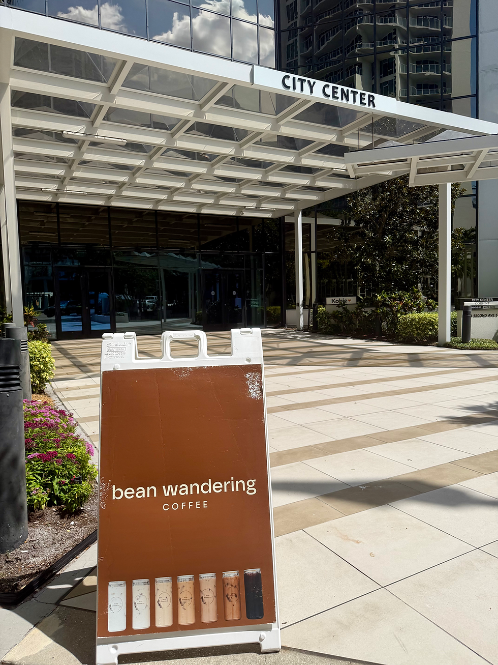 sign for bean wandering enterance