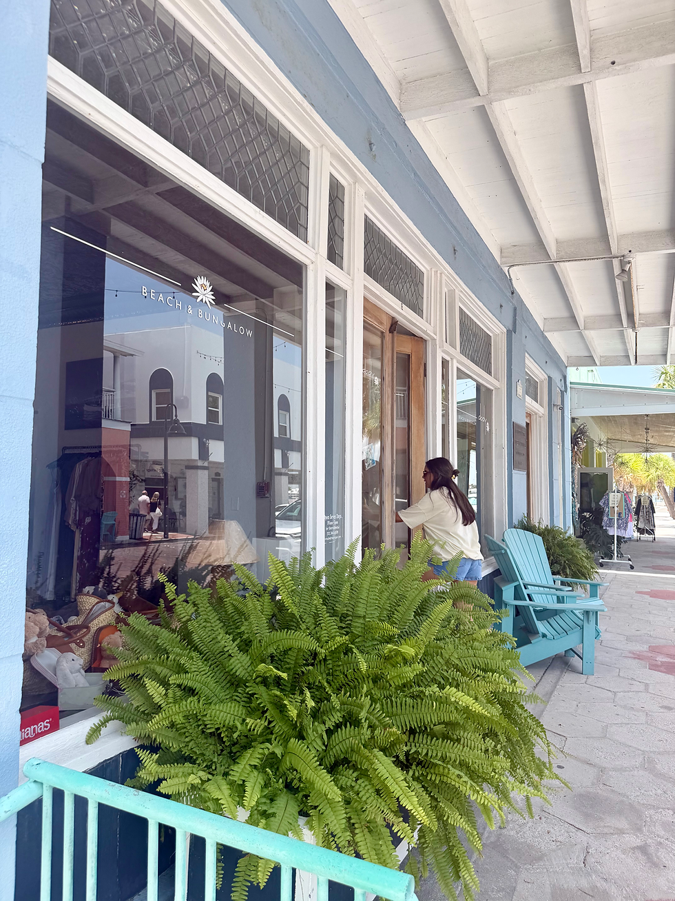 Stroll along the 8th ave Street and visit the Boutiques in  historic Pass-a-Grille beach