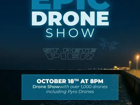 St. Pete Pier: Drone Show
