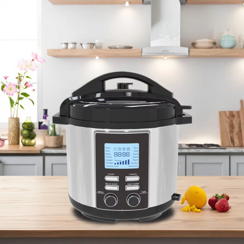 High Quality Electric Pressure Cooker Stainless Steel Body Aluminum Inner Pot LE