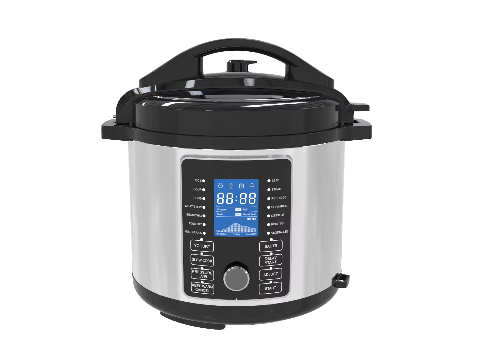 Storman High-End 2-in-1 Multifunction Electric Pressure Cooker Air Fryer 1L Capa