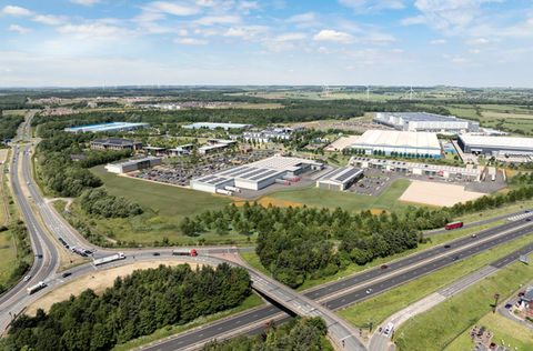 Overhead image of teh area around Wynyard Retail and Trade Park