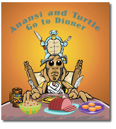 Anansi and Turtle Go to Dinner Cover