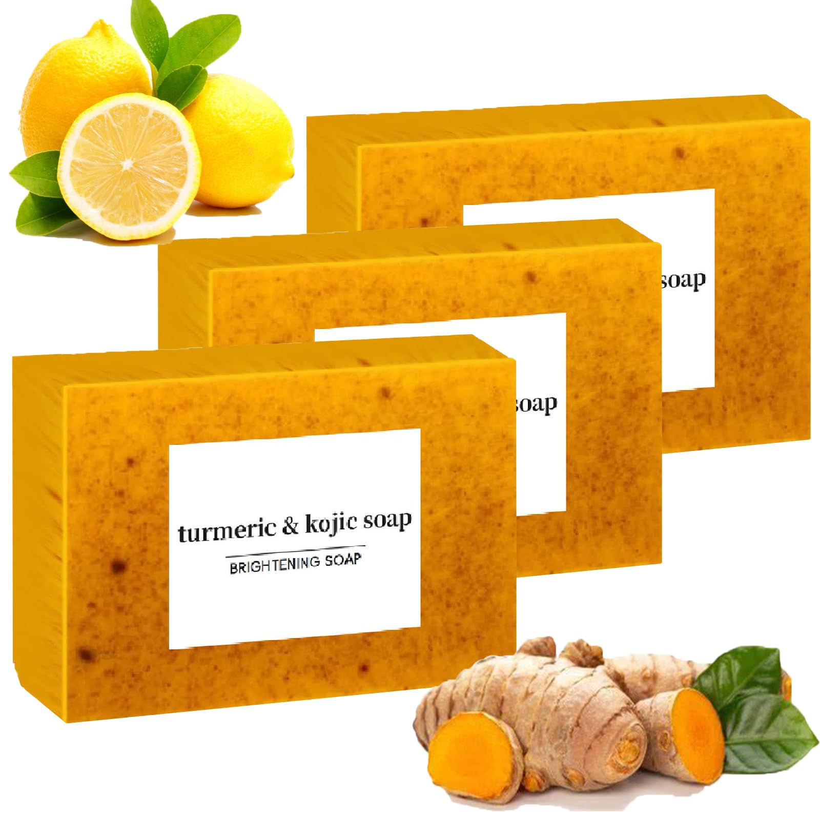 Brightening Turmeric Lemon Soap 3-Pack