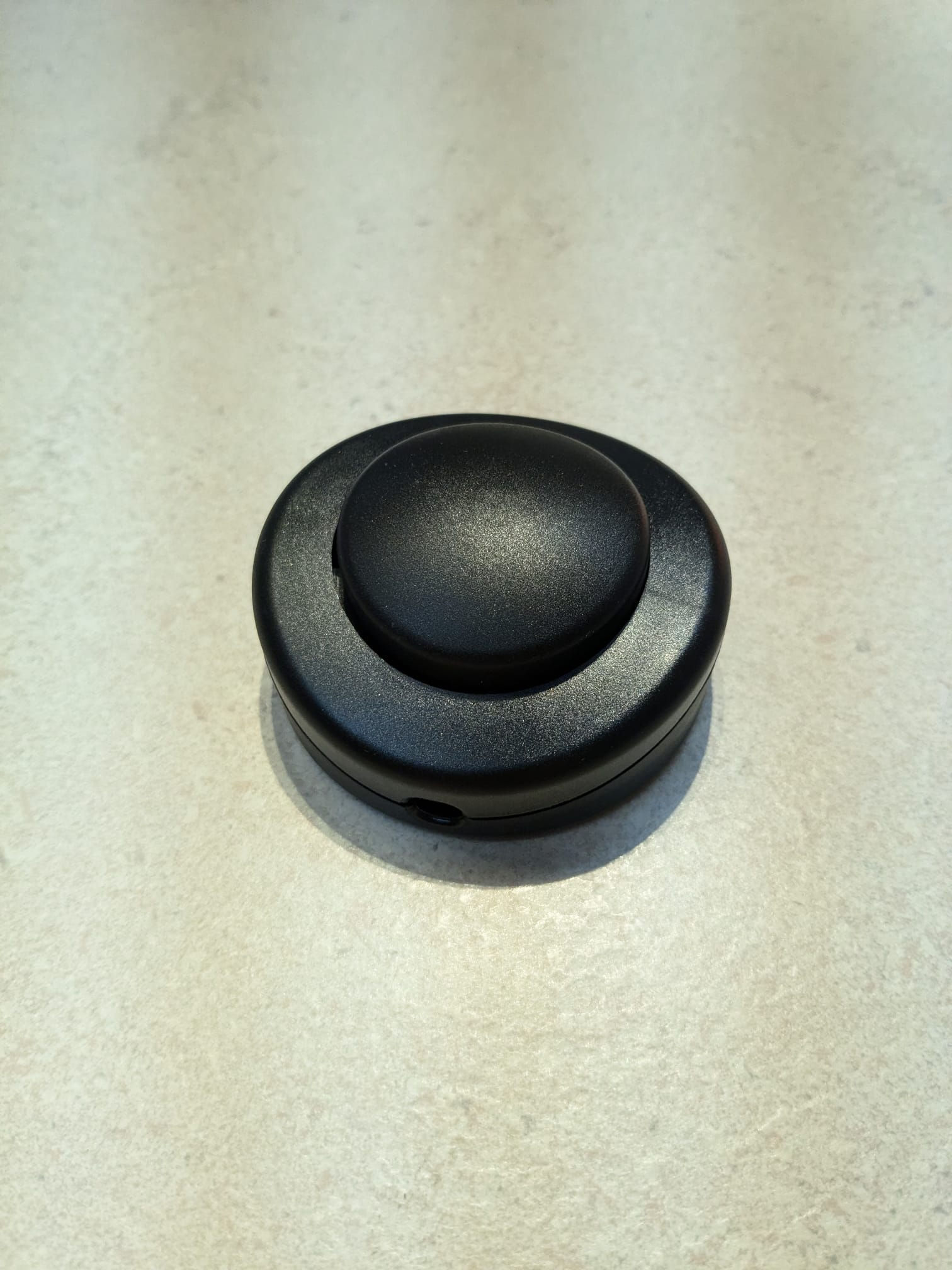 Voetschakelaar 1-polig zwart