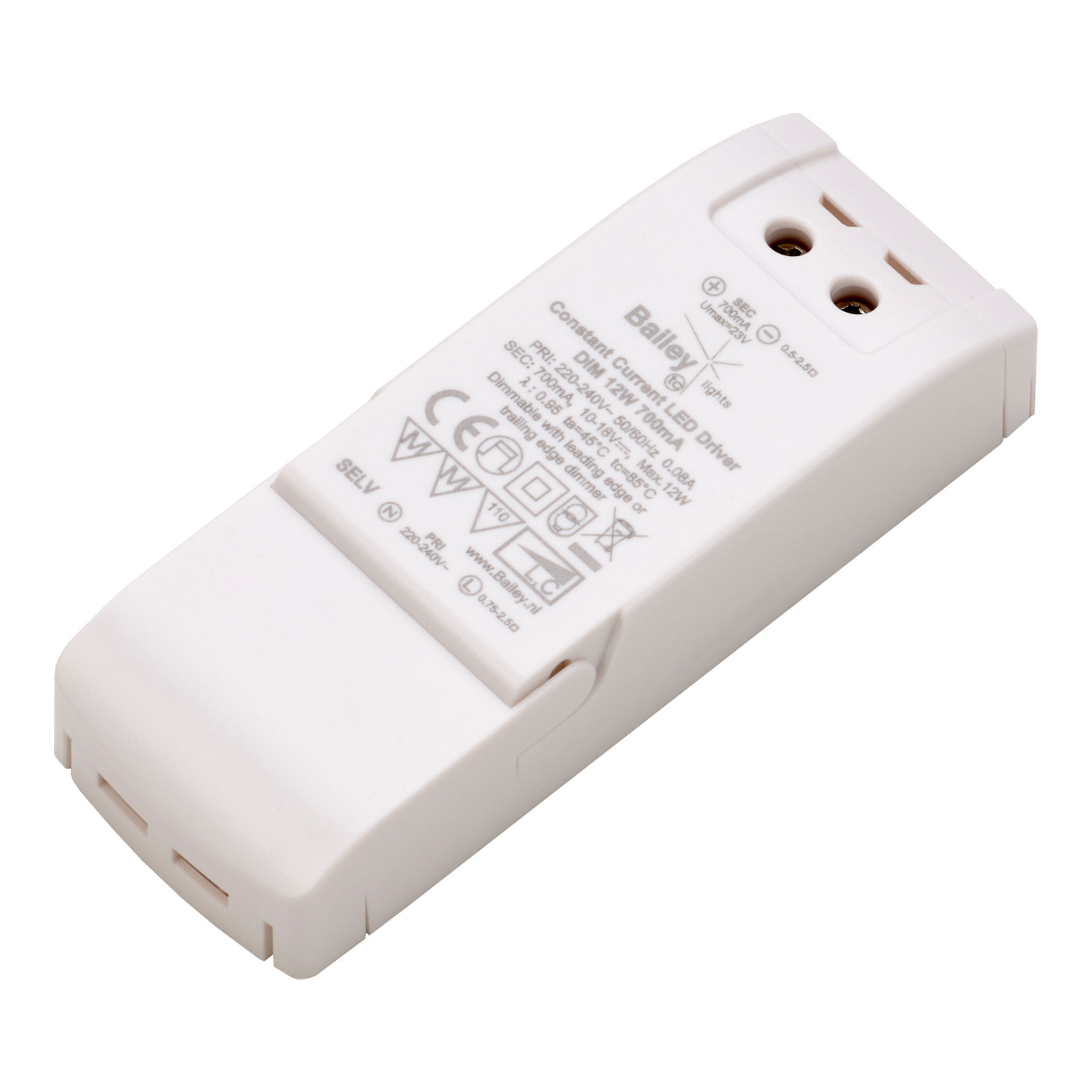 Bailey TOPO CC LED Driver DIM 12W 700mA IP20