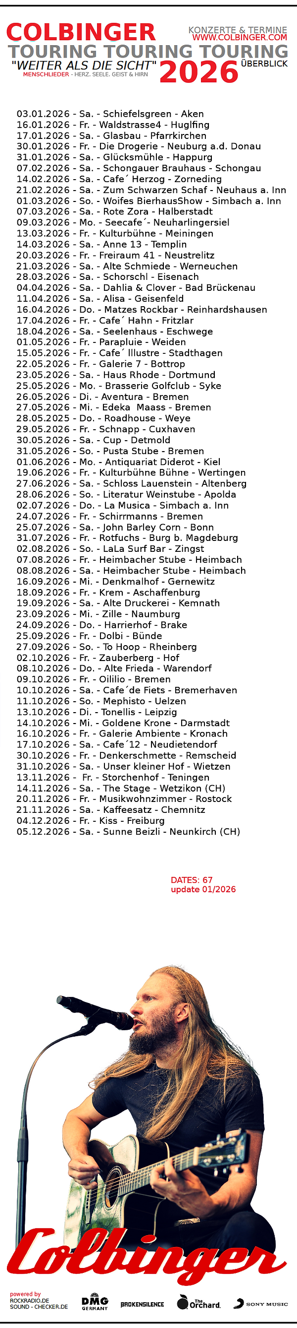 Colbinger Konzerte & Termine 2026