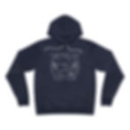 Thumbnail: Campfire Hair Don't Care Hoodie Navy Flat Front