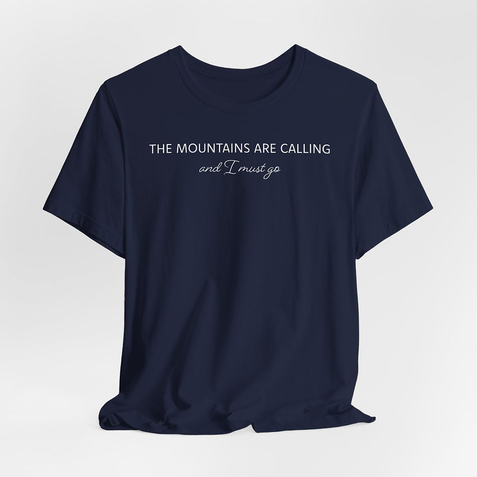 The Mountains Are Calling t-shirt Navy