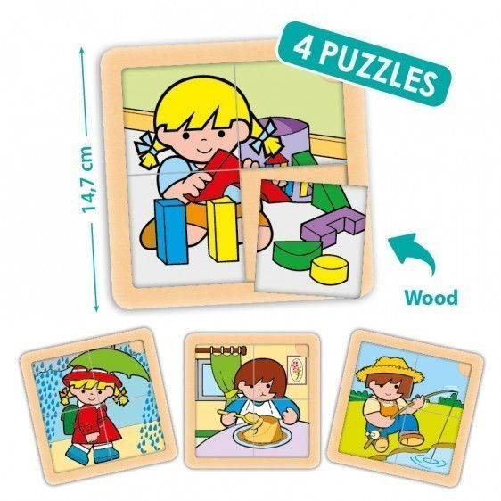 Set puzzles Zaro et Nita 6 pièces (4 unités) AKR0017