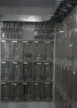 Conjunto de quadros elétricos