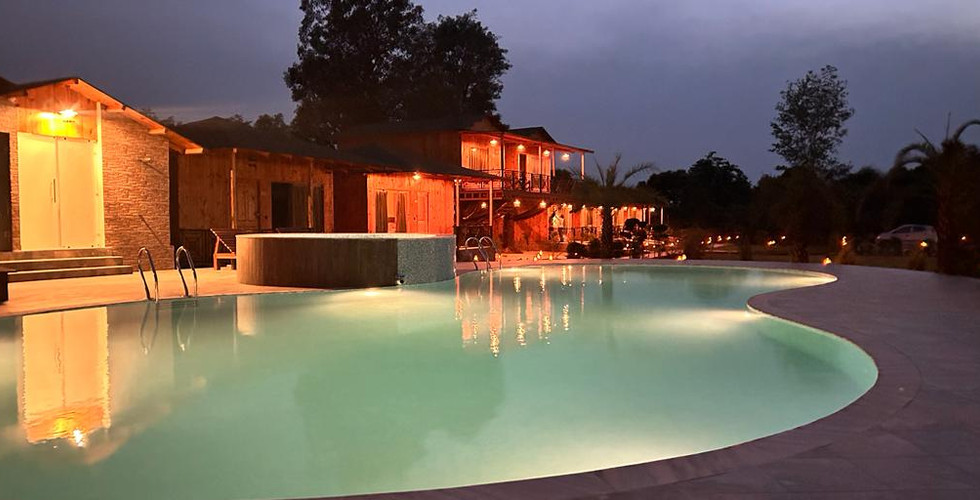 Private pool cottage at a luxury resort in Jim Corbett for couples, families, and vacation travelers.