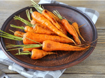 Bee Sting Glazed Baby Carrots