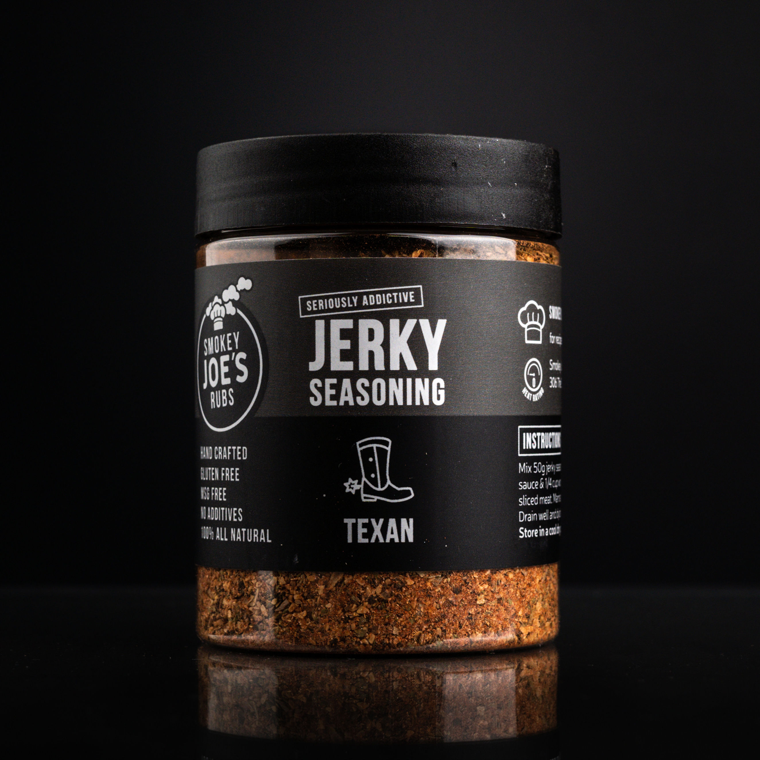 Smokey Joe's Texan Jerky Seasoning jar
