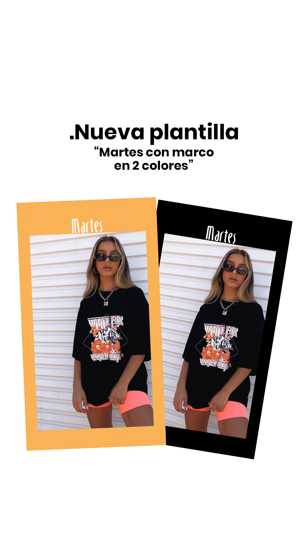 Marcos semana (naranja y negro)