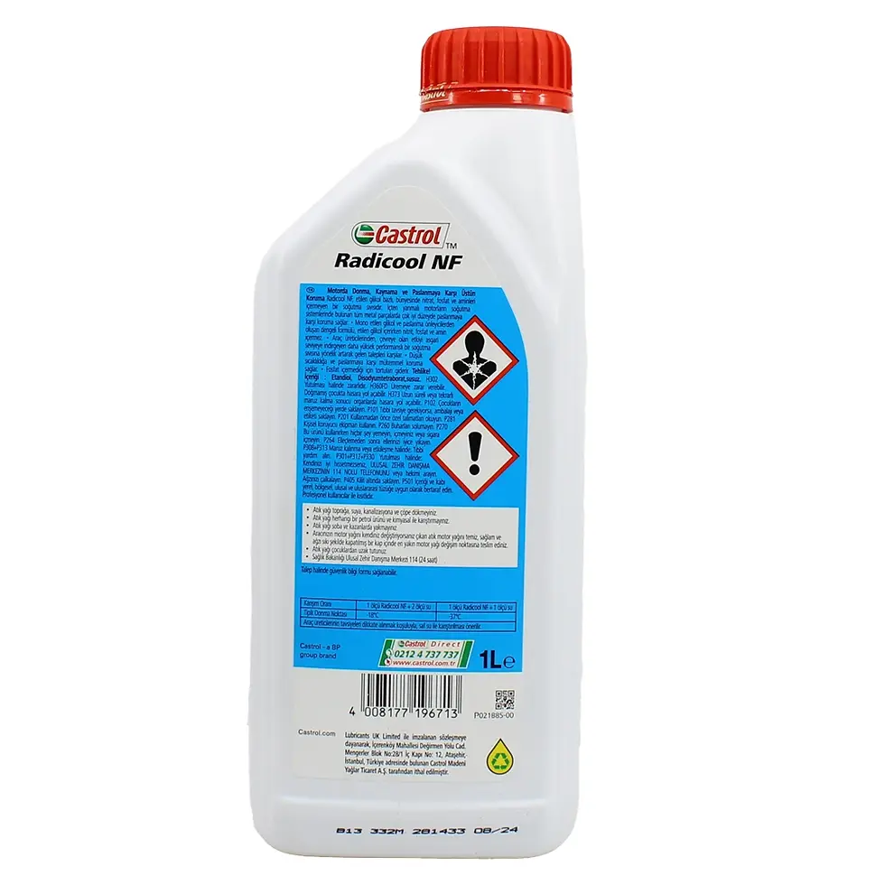 Küçük resim: Castrol Radicool NF Antifriz Mavi 1L