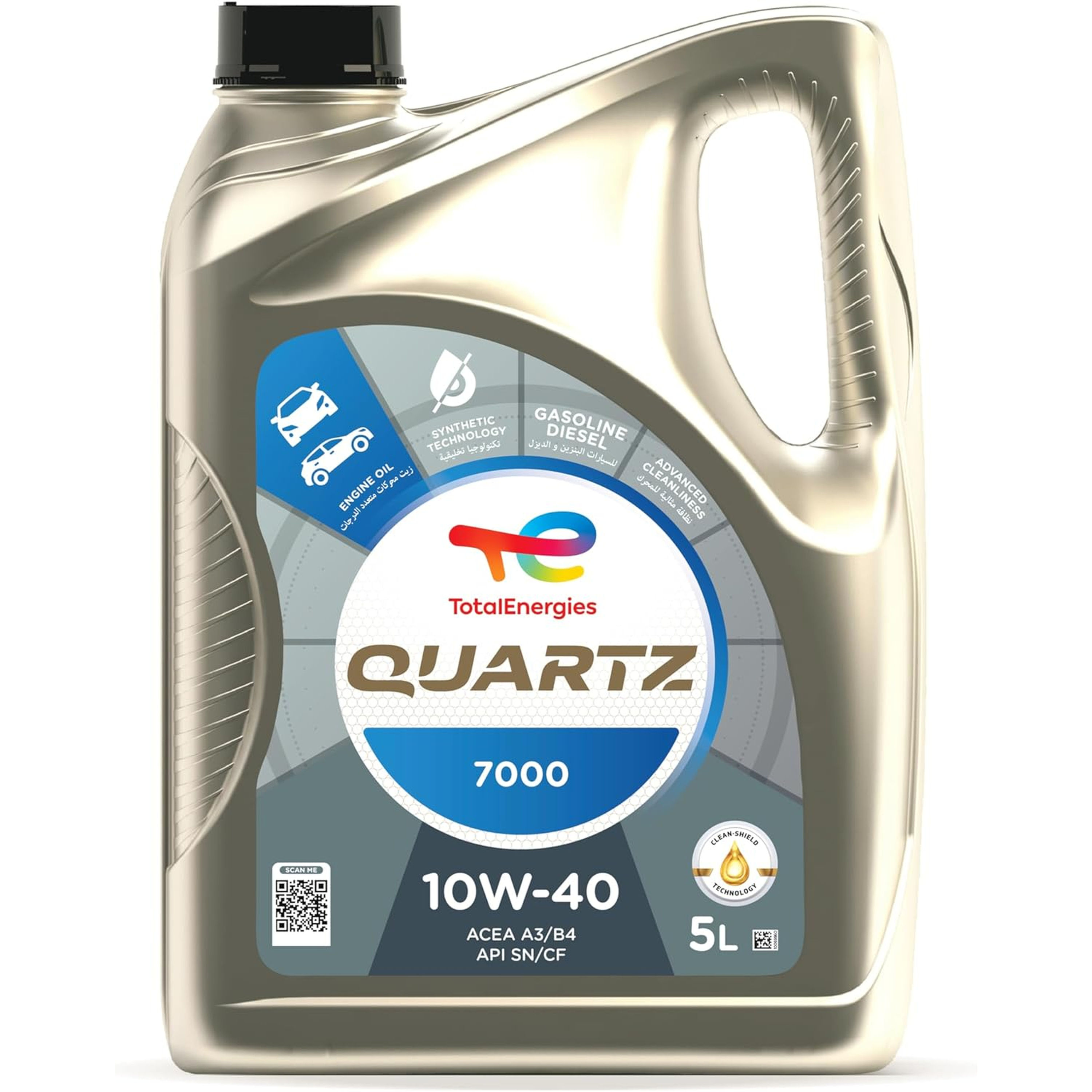 TotalEnergies QUARTZ 7000 10W-40 Motor Yağı 5L