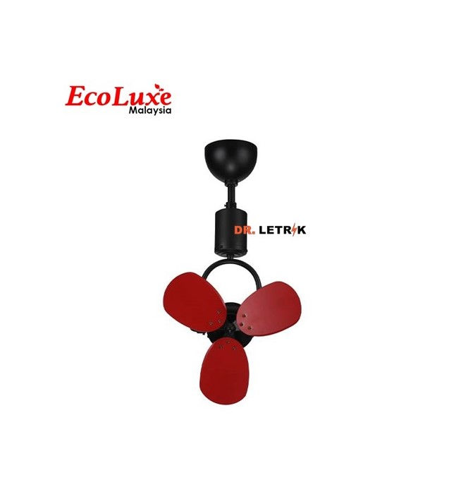 ECOLUXE CF388 16inch Wall Fan Remote Control - Red