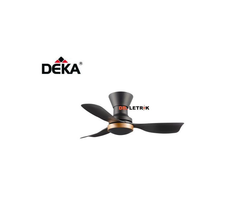DEKA Concept Mini Ceiling Fan 34'' DC Motor Remote Magnesium