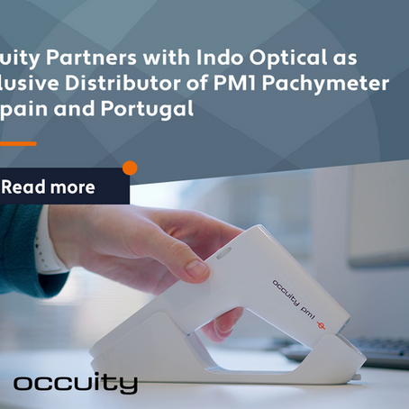 Occuity Partners with Indo Optical as Exclusive Distributor of PM1 Pachymeter