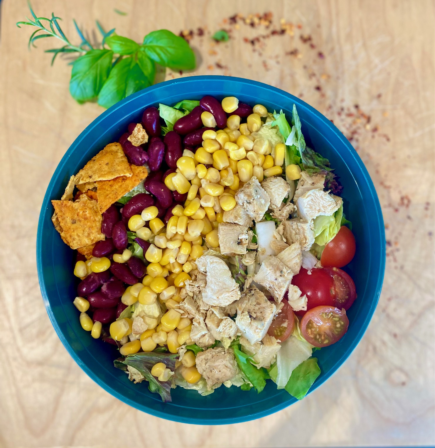Arranged Food and Objects
