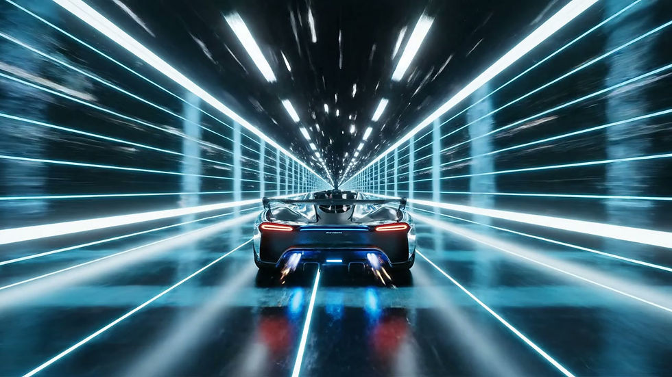 Firefly create me a video of a supercar going sonic speed but like a gif thats just repeat