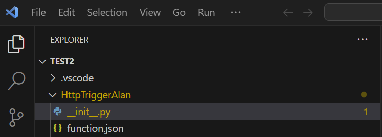 Edit the _init_.py Python Script and paste the new script that will take Business Central item ledger history and return the slope and itercept